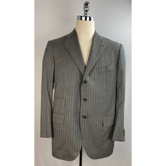 Cesare Attolini Bespoke Gray 100% Cashmere Men's Jacket IT 52, US 42R - Picture 1 of 10